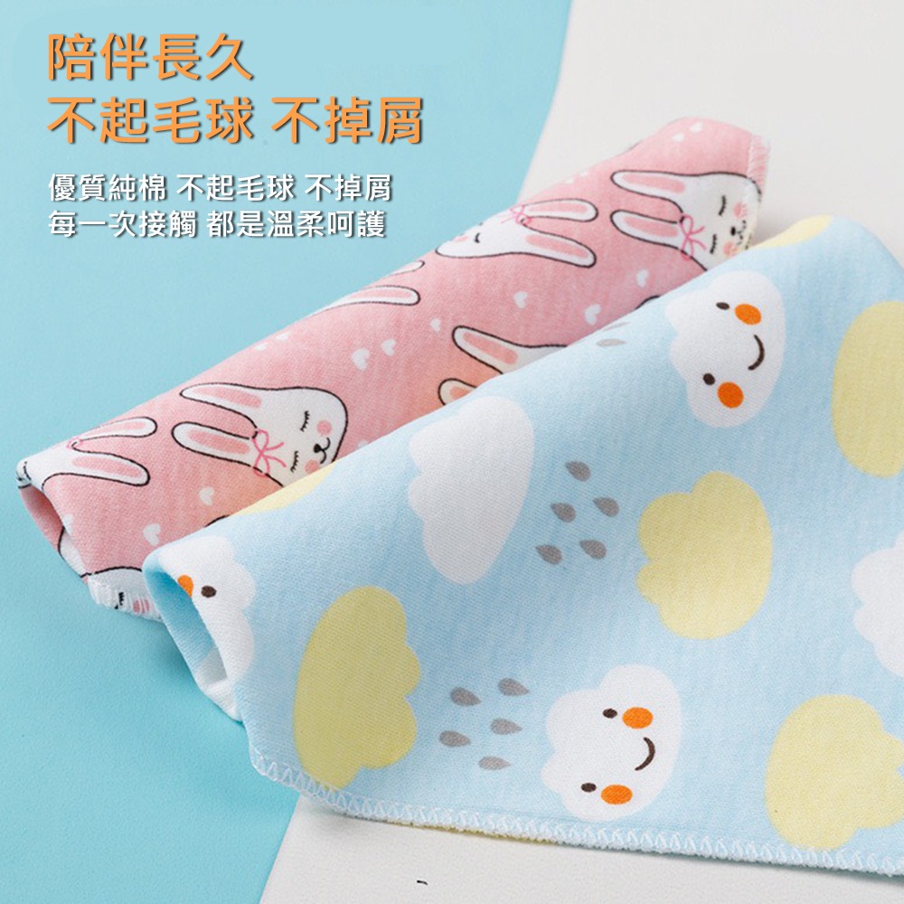 純棉三角口水巾 台灣現貨 獨立包裝 寶寶純棉三角口水巾 多圖案款式嬰兒手帕 可愛寶寶卡通圍嘴 嬰兒必備用品口水巾-細節圖4