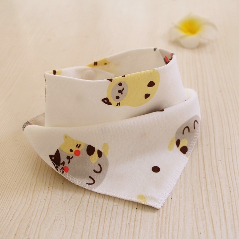 純棉三角口水巾 台灣現貨 獨立包裝 寶寶純棉三角口水巾 多圖案款式嬰兒手帕 可愛寶寶卡通圍嘴 嬰兒必備用品口水巾-規格圖5