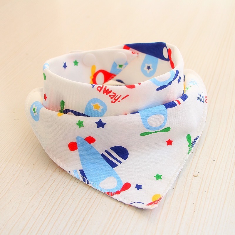 純棉三角口水巾 台灣現貨 獨立包裝 寶寶純棉三角口水巾 多圖案款式嬰兒手帕 可愛寶寶卡通圍嘴 嬰兒必備用品口水巾-規格圖5