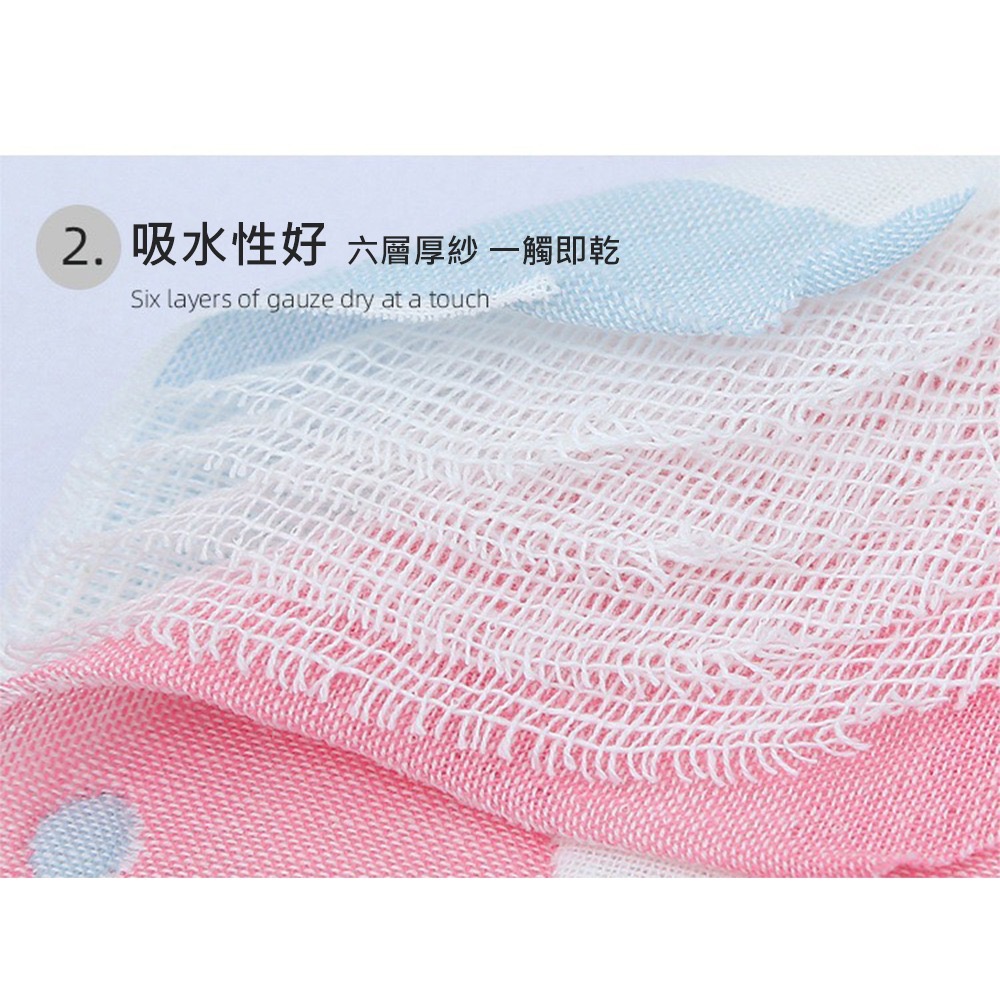 六層純棉小方巾 台灣現貨 獨立包裝 擦汗手帕 口水巾 擦拭巾掛鉤設計 萬用巾 餵奶巾 吸汗巾 紗布巾 洗臉巾-細節圖4