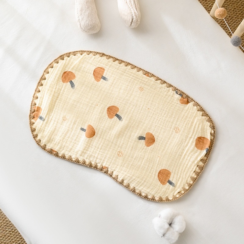 雲片枕 台灣現貨 獨立包裝 純棉10層紗寶寶枕巾 純棉面料 嬰兒枕頭墊 枕頭巾 枕頭 紗布巾 多功能毛巾 溢奶墊 嬰兒枕-規格圖8