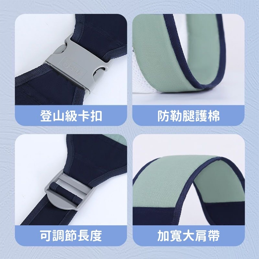 網式抱娃神器 台灣現貨 獨立包裝 抱娃背帶神器 抱娃背帶神器 外出斜背巾 網狀透氣斜挎背帶 嬰兒背帶 新生兒揹巾-細節圖8