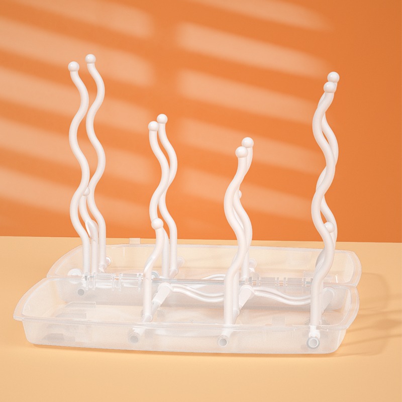 攜帶式奶瓶晾乾架 台灣現貨 獨立包裝  旅行用奶瓶架 奶瓶瀝水架 便攜式折疊奶瓶架 便攜式折疊奶瓶架 日式奶瓶瀝水架-規格圖8