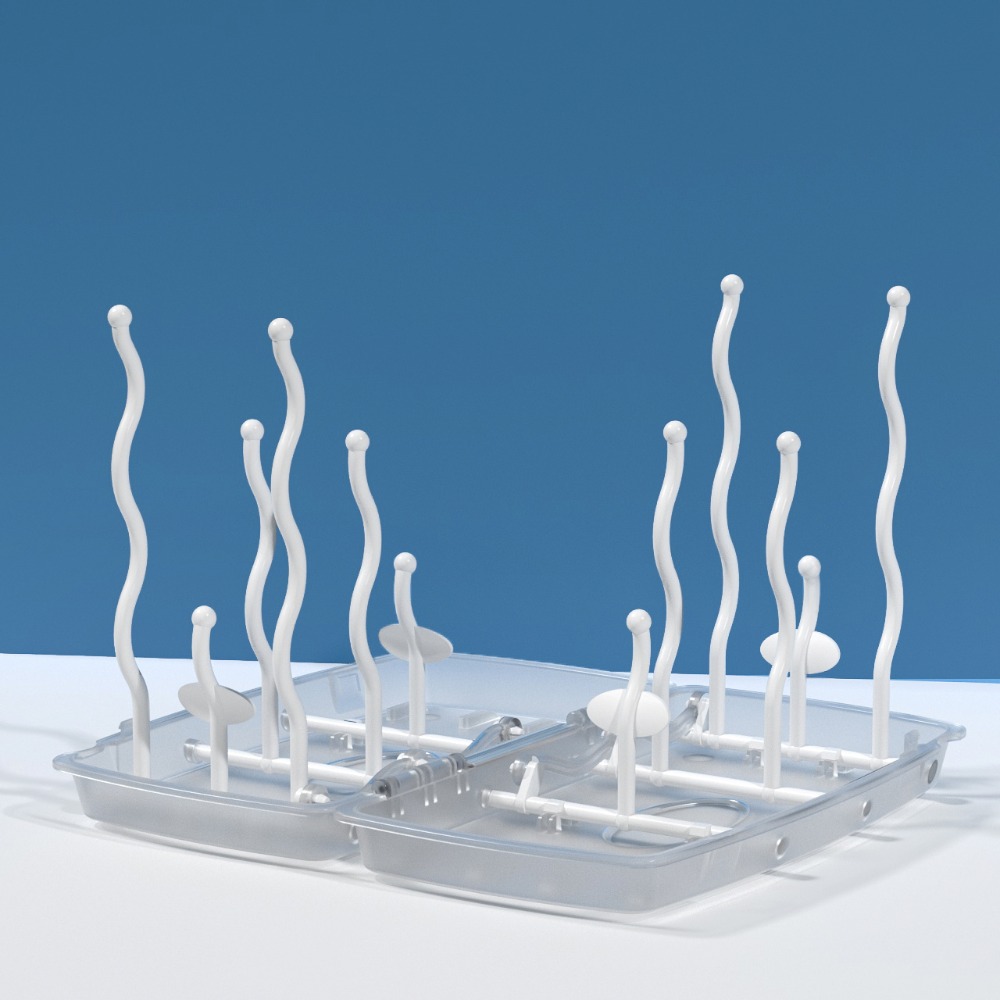 攜帶式奶瓶晾乾架 台灣現貨 獨立包裝  旅行用奶瓶架 奶瓶瀝水架 便攜式折疊奶瓶架 便攜式折疊奶瓶架 日式奶瓶瀝水架-規格圖8