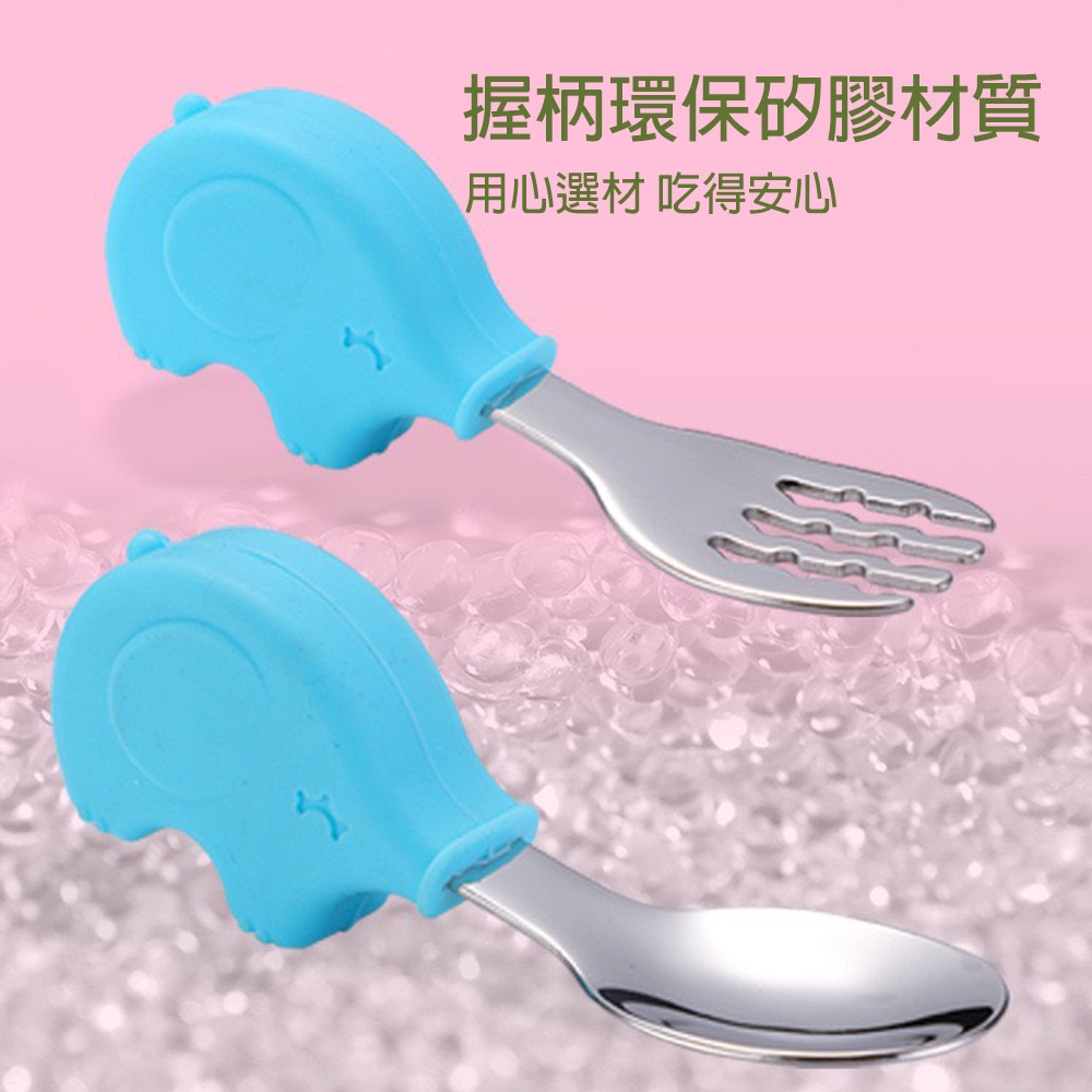 寶寶短柄學習餐具 台灣現貨 獨立包裝 316不鏽鋼兒童餐具 短柄叉勺 學習叉勺 短柄餐具 寶寶勺叉 湯匙 叉子-細節圖4