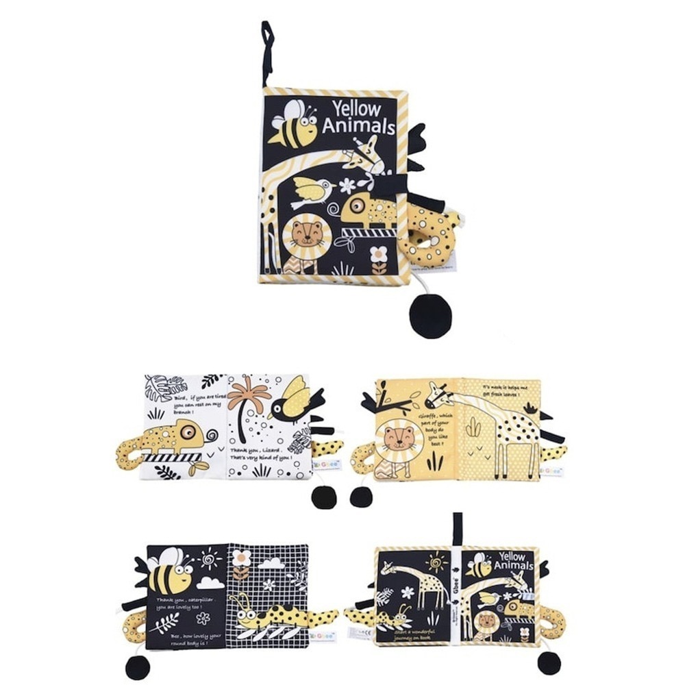 Gbee 寶寶布書 台灣現貨 獨立包裝 新款 尾巴布書 動物尾巴布書 尾巴布書撕不爛寶寶布書早教啟蒙認知  調皮寶寶-規格圖3
