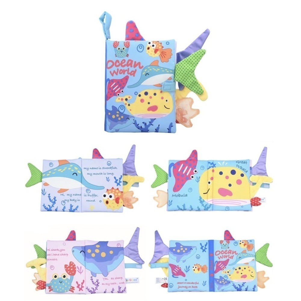 Gbee 寶寶布書 台灣現貨 獨立包裝 新款 尾巴布書 動物尾巴布書 尾巴布書撕不爛寶寶布書早教啟蒙認知  調皮寶寶-規格圖3