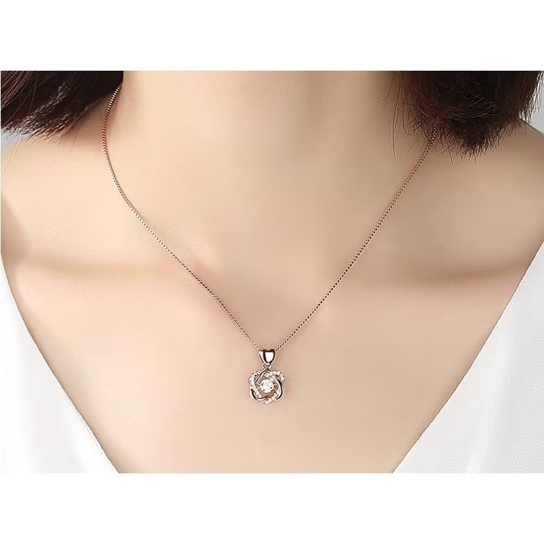 【三尾魚】台灣快速出貨 跳動的心玫瑰金項鍊 六芒星靈動吊墜 高級氣質 心心相印 送禮自用兩相宜-細節圖5