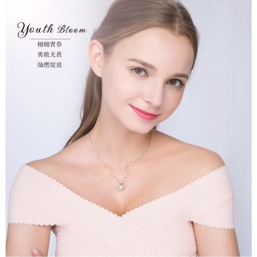 【三尾魚】台灣快速出貨 跳動的心玫瑰金項鍊 六芒星靈動吊墜 高級氣質 心心相印 送禮自用兩相宜-細節圖6