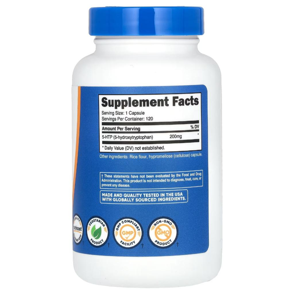 👑【iherb】Nutricost 5-HTP 200毫克 120粒膠囊❤️台灣現貨+預購❤️物流服務-細節圖2