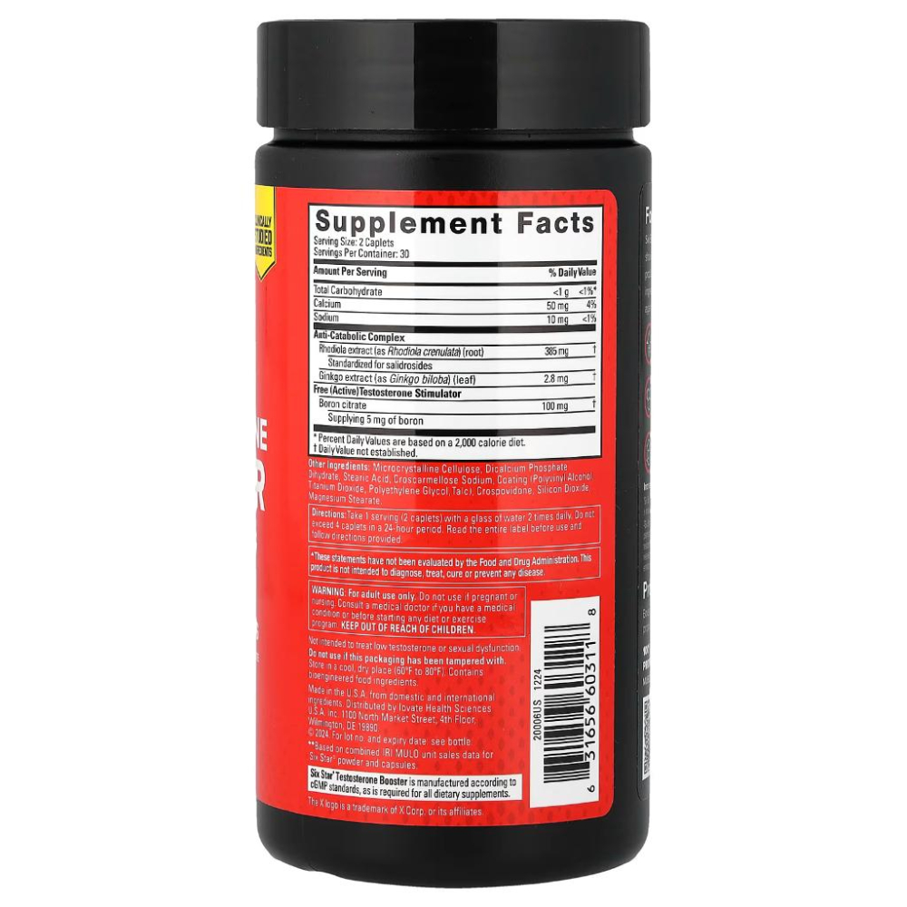 👑【iherb】SIXSTAR 促睾物質 60囊片 Testosterone Booster❤️台灣現貨+預購❤️+1-細節圖2