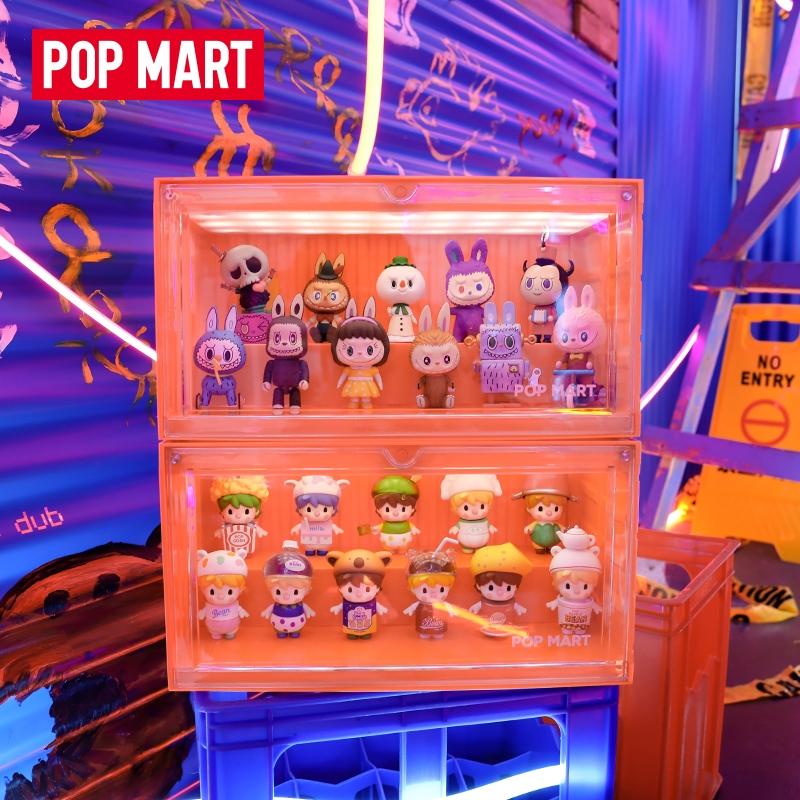 👑【正版】泡泡瑪特 POPMART 集裝箱手辦發光展示盒彩色貨櫃 盲盒玩具展示架展示盒❤️台灣現貨+預購❤️-細節圖2