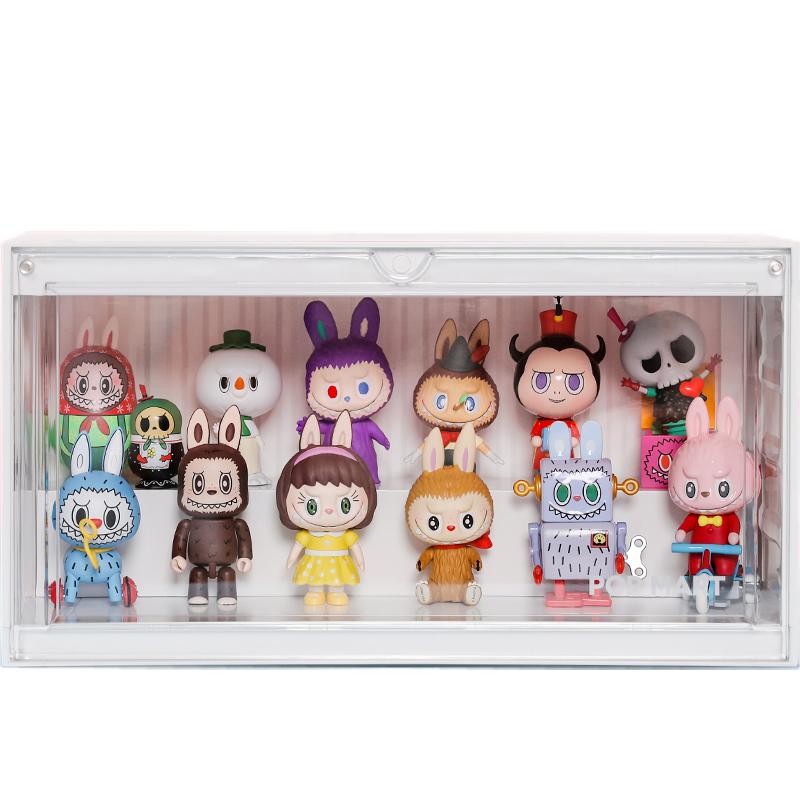 👑【正版】泡泡瑪特 POPMART 集裝箱手辦發光展示盒彩色貨櫃 盲盒玩具展示架展示盒❤️台灣現貨+預購❤️-細節圖3