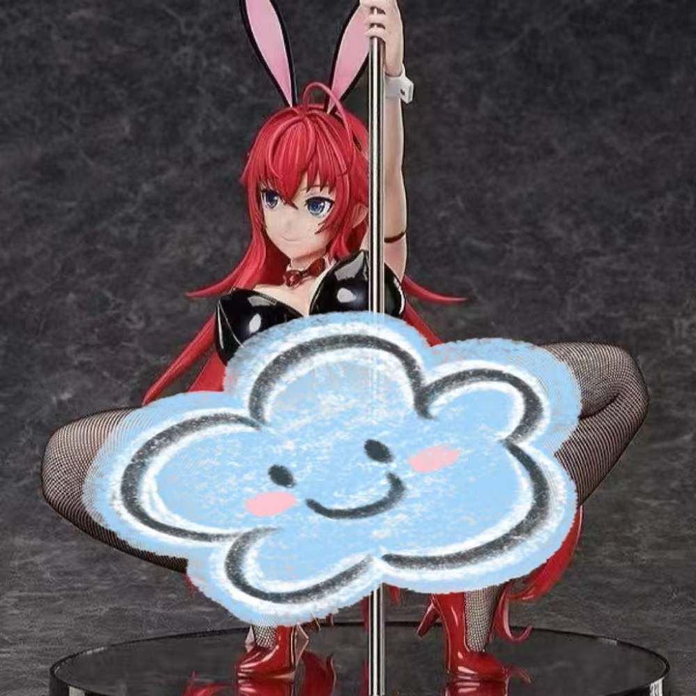 👑【港版】惡魔高校 莉雅絲 鋼管兔女郎1/4❤️台灣現貨+預購❤️盒裝美少女手辦動漫公仔雕像擺件GK++-細節圖2
