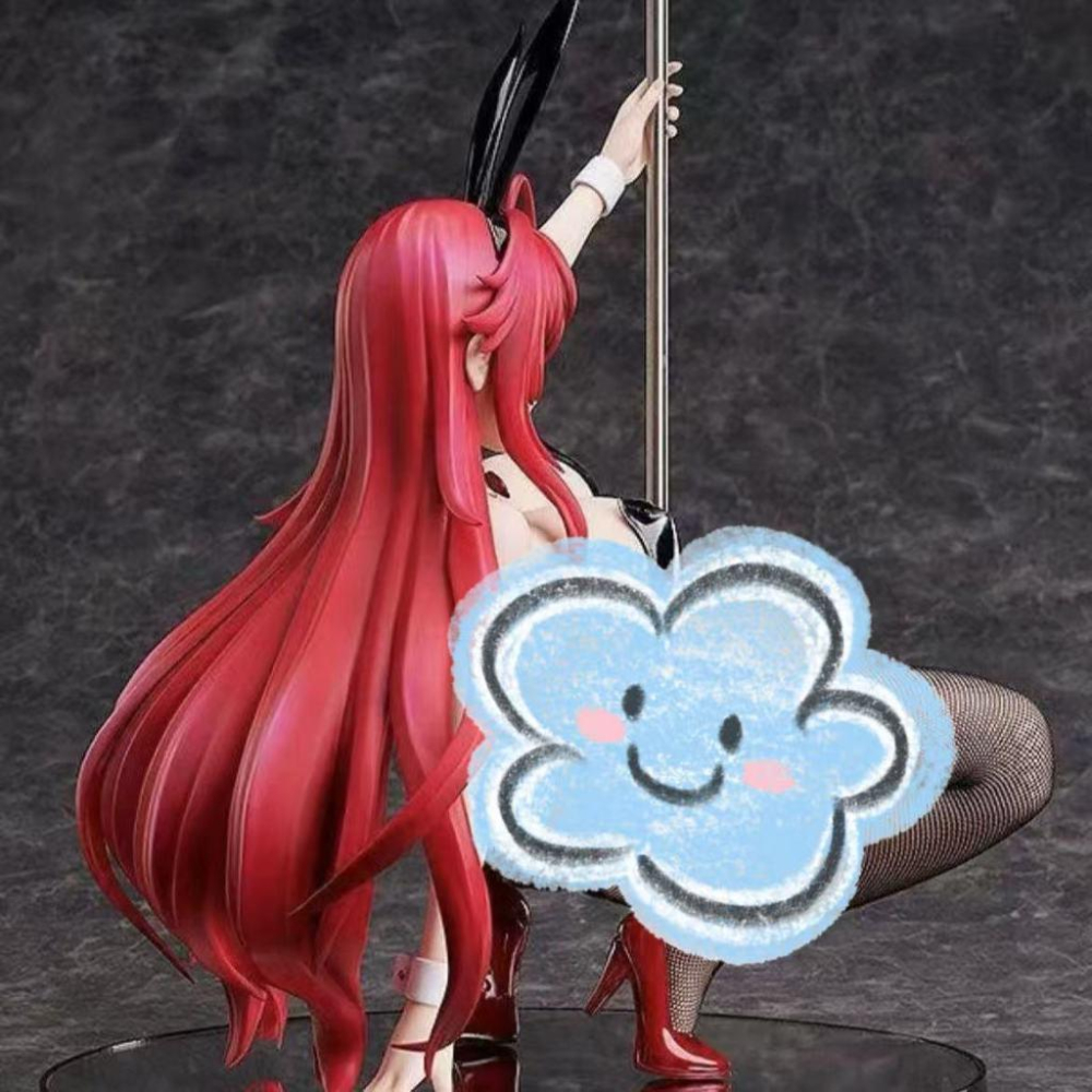 👑【港版】惡魔高校 莉雅絲 鋼管兔女郎1/4❤️台灣現貨+預購❤️盒裝美少女手辦動漫公仔雕像擺件GK++-細節圖4