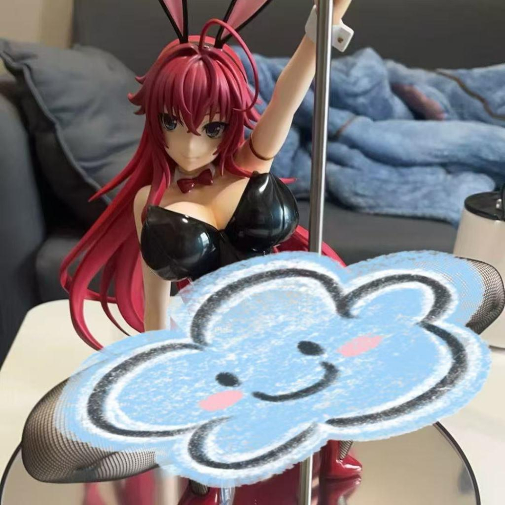 👑【港版】惡魔高校 莉雅絲 鋼管兔女郎1/4❤️台灣現貨+預購❤️盒裝美少女手辦動漫公仔雕像擺件GK++-細節圖5