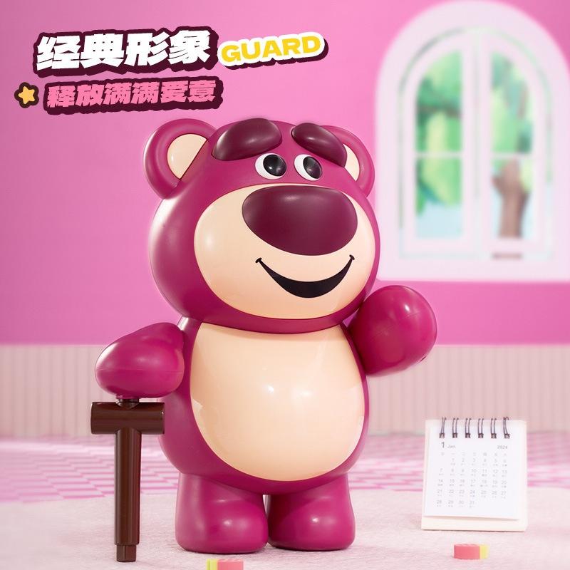 👑【正版】迪士尼 草莓熊 熊抱哥 存錢筒 雷標 存錢罐 儲蓄罐❤️台灣現貨+預購❤️盒裝美少女手辦動漫公仔雕像GK-細節圖3