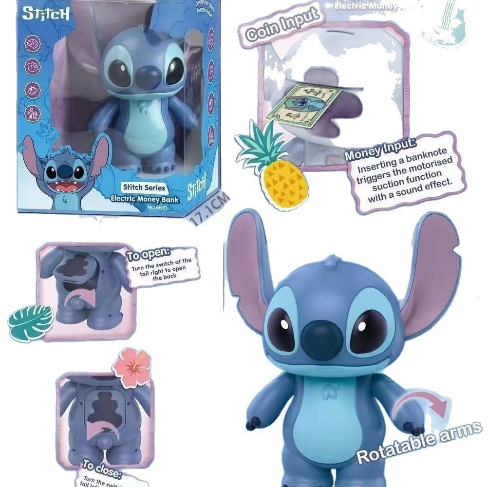 👑【港版】迪士尼 史迪奇存錢筒 星際寶貝 存錢罐 存錢筒❤️台灣現貨+預購❤️盒裝美少女手辦動漫公仔雕像GK-細節圖5