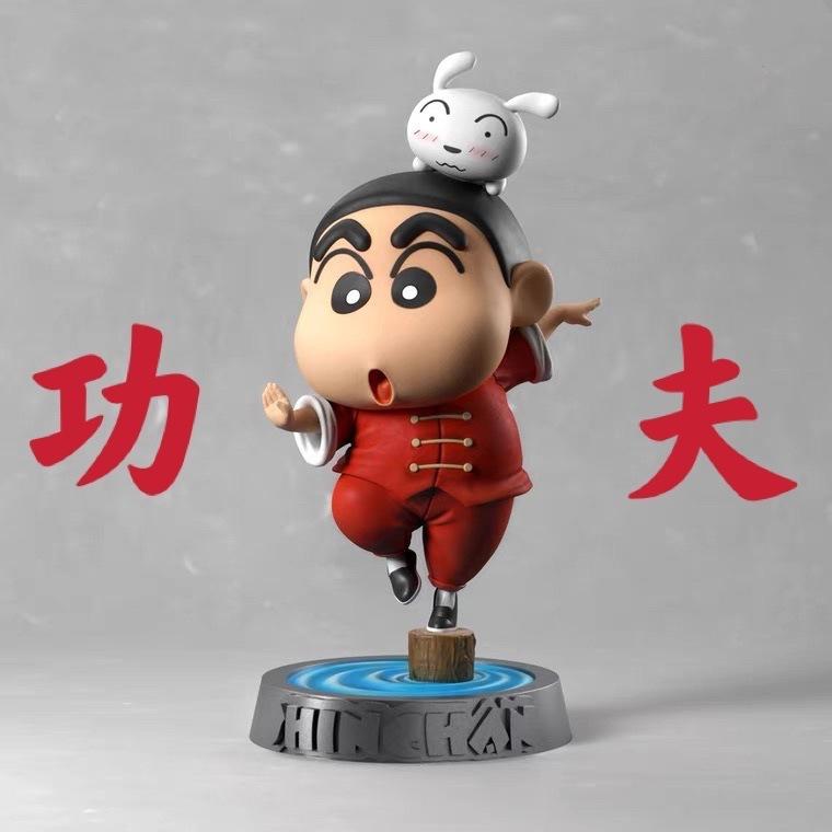 👑蠟筆小新👑環遊世界 功夫小新 藝妓小新 自由女神小新【港版】❤️台灣現貨❤️盒裝美少女手辦動漫公仔雕像GK-細節圖3