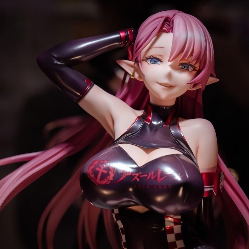 👑碧藍航線👑【港版】約克公爵 賽車女郎 RACING 妖華美少女❤️台灣現貨❤️盒裝美少女手辦動漫公仔+++1雕像GK-細節圖2