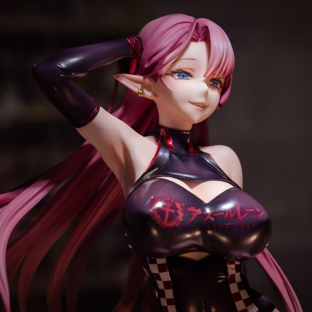 👑碧藍航線👑【港版】約克公爵 賽車女郎 RACING 妖華美少女❤️台灣現貨❤️盒裝美少女手辦動漫公仔+++1雕像GK-細節圖3