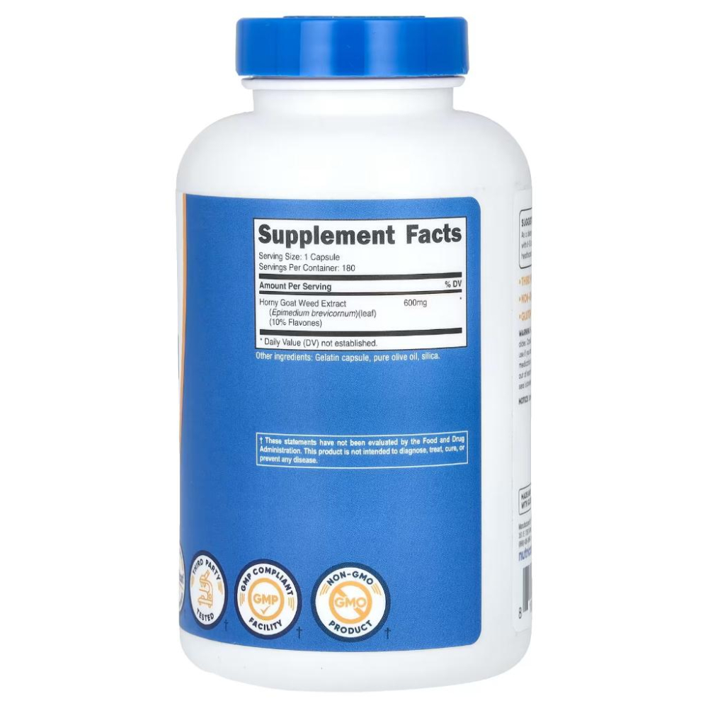 👑【iherb】Nutricost 淫羊藿 600毫克 180粒膠囊 Horny Goat Weed❤️台灣現貨+預購-細節圖2