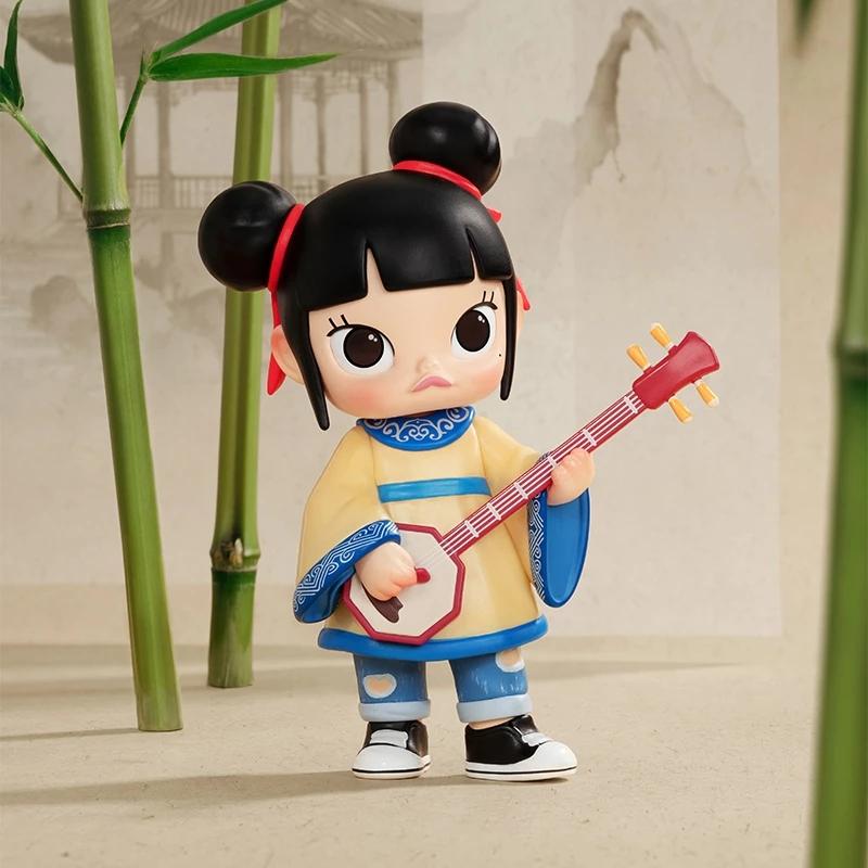 👑MOLLY👑【正版】MOLLY 八角秦琴 手辦 泡泡瑪特 POPMART❤️台灣現貨+預購❤️手辦盲盒公仔玩具禮物吊卡-細節圖3