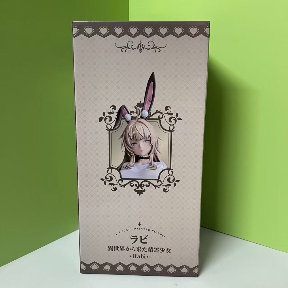 👑【港版】45cm 來自異世界的精靈少女 拉比 站姿 兔女郎 公仔 可愛美少女手辦動漫雕像GK機擺件制服客廳玄關玩偶-細節圖4