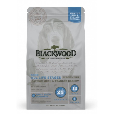 BLACKWOOD 柏萊富 犬糧 2.2kg-13.6kg 功能性全齡 滋補養生配方(鯰魚+珍珠麥『WANG』