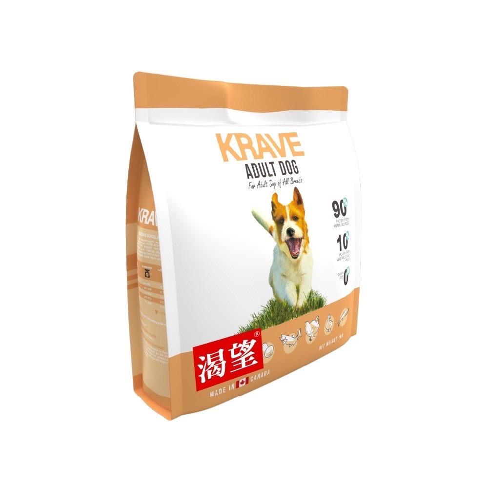 KRAVE 渴望 無穀狗飼料 1kg【免運+送飼料】成犬 犬糧 新配方新包裝 加拿大進口 犬糧『WANG』-細節圖3