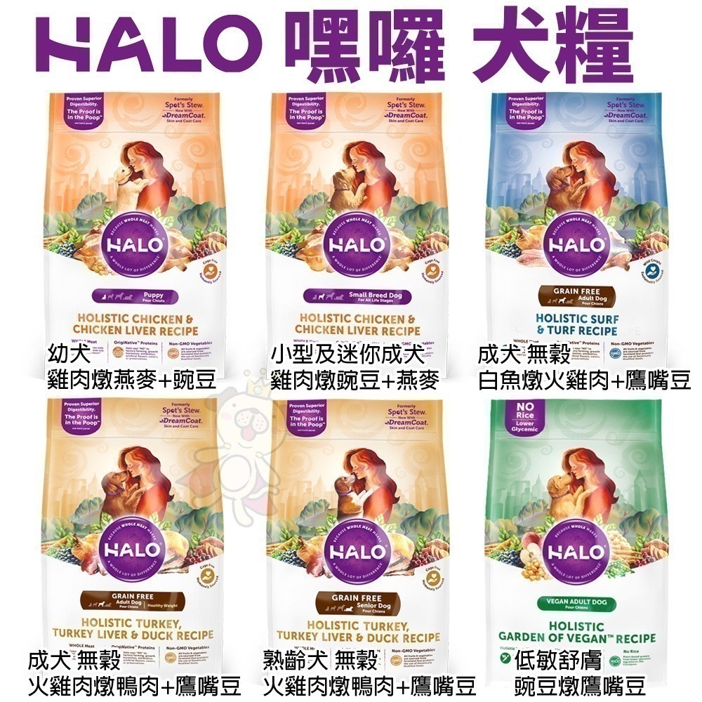 HALO 嘿囉 無穀狗糧 10磅-21磅【免運+領折價卷】幼犬 小型成犬 成犬 熟齡犬 狗飼料『WANG』-細節圖11