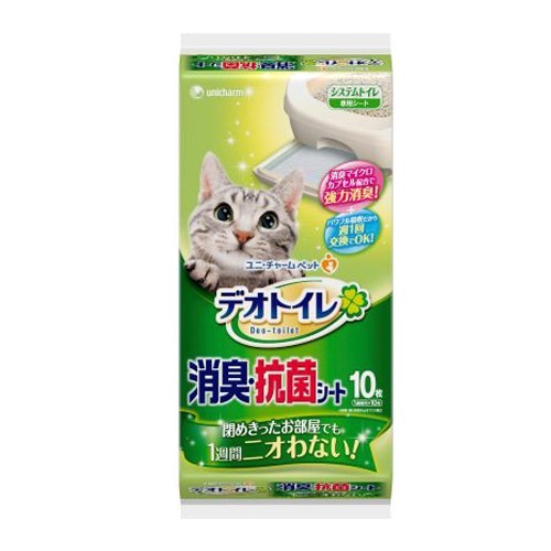 日本 UNICHARM 嬌聯 一週間抗菌消臭吸尿墊 4片10片 天然香氛10片 多貓用8片 尿片 貓砂墊『WANG』-細節圖4