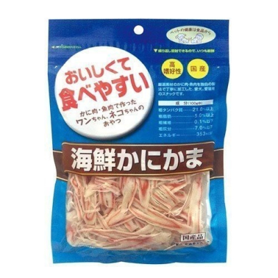 ASUKU日本藍 海鮮蟹肉絲60g/200g 嚴選蟹肉 魚肉獨家配方製作 日本原廠直送 犬貓零食『WANG』