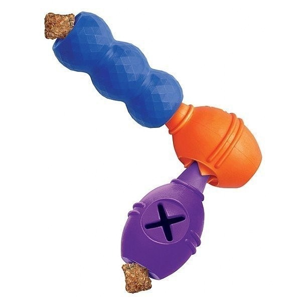 美國 KONG 塞食器玩具 花型 三臂型 天才益智玩具 益智三節棍 神奇棒 可扭轉 狗玩具『WANG』-細節圖6