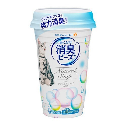 日本 Unicharm 嬌聯 貓砂盆消臭粒 450ml 室內芳香 貓砂芳香 芳香顆粒 去除尿味 除臭顆粒『WANG』-細節圖4