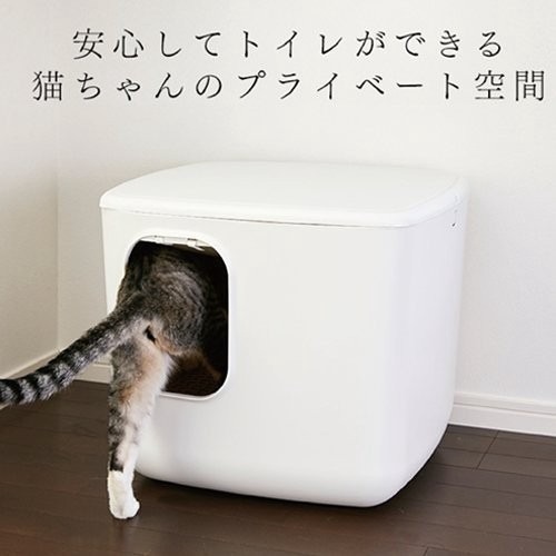 日本IRIS 砂不漏立方貓便盆CCLB-500 貓咪貓砂屋 貓砂盆-白色【免運】『WANG』-細節圖4