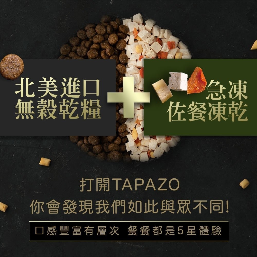 TAPAZO 特百滋 凍乾三重奏 犬糧 2LB(907g) 進口營養乾糧+美味佐餐凍乾『WANG』-細節圖8