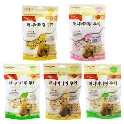 喵洽普 蜂蜜奶油餅乾120g 使用韓國優質槐花蜜 犬貓餅乾『WANG』