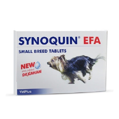 英國VetPlus 舒骼健SYNOQUIN EFA 健錠劑 小型成犬用-30錠『WANG』