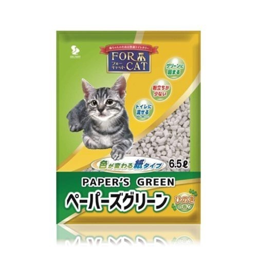日本製 FOR CAT 變色凝結紙貓砂 6.5L-7L【單包/6包組免運】凝結力優 快速吸收 貓砂『WANG』-細節圖3