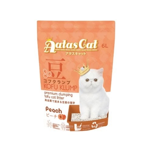 Aatas cat 加冕貓豆腐砂 6L【單包/6包組免運】 快速牢固的結塊 多種香味可選 貓砂『WANG』-細節圖5