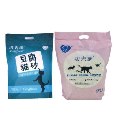 功夫貓天然凝結豆腐貓砂 6L (原味/綠茶) 2種香味 6包組含運『WANG』