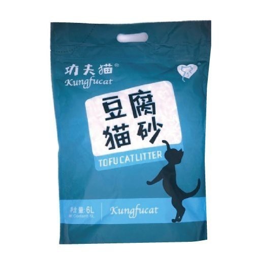 功夫貓天然凝結豆腐貓砂 6L (原味/綠茶) 2種香味 單包組『WANG』-細節圖3