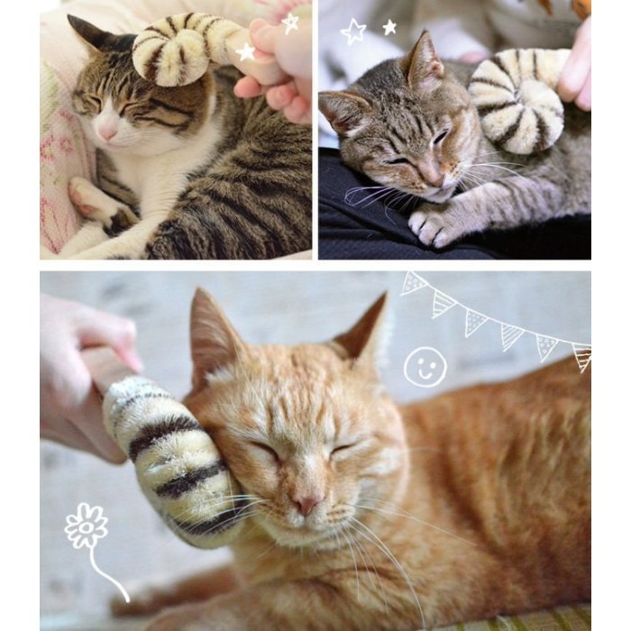 Cattyman 貓用尾巴造型鬃毛刷 幫助貓咪放鬆的好幫手 貓用梳毛刷『WANG』-細節圖4