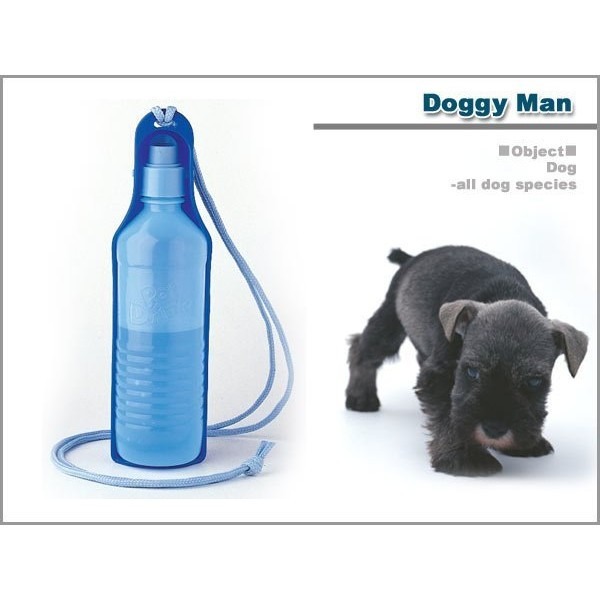 Doggy man 犬貓用機能型外出便利水壺/飲水器M 500ml - 藍色 / 粉紅色『WANG』-細節圖3