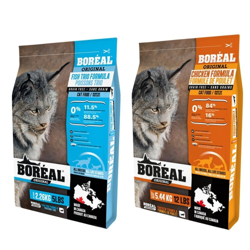 加拿大 BOREAL 無榖全貓配方 海宴三重奏｜沃野鮮雞肉 450g(1LB) 貓飼料 貓糧『WANG』