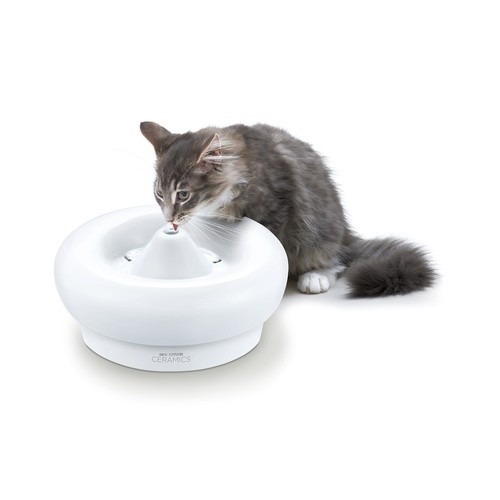 日本 GEX 57246貓用陶瓷抗菌飲水器1.5L 適用全貓種 循環式飲水器『WANG』-細節圖4