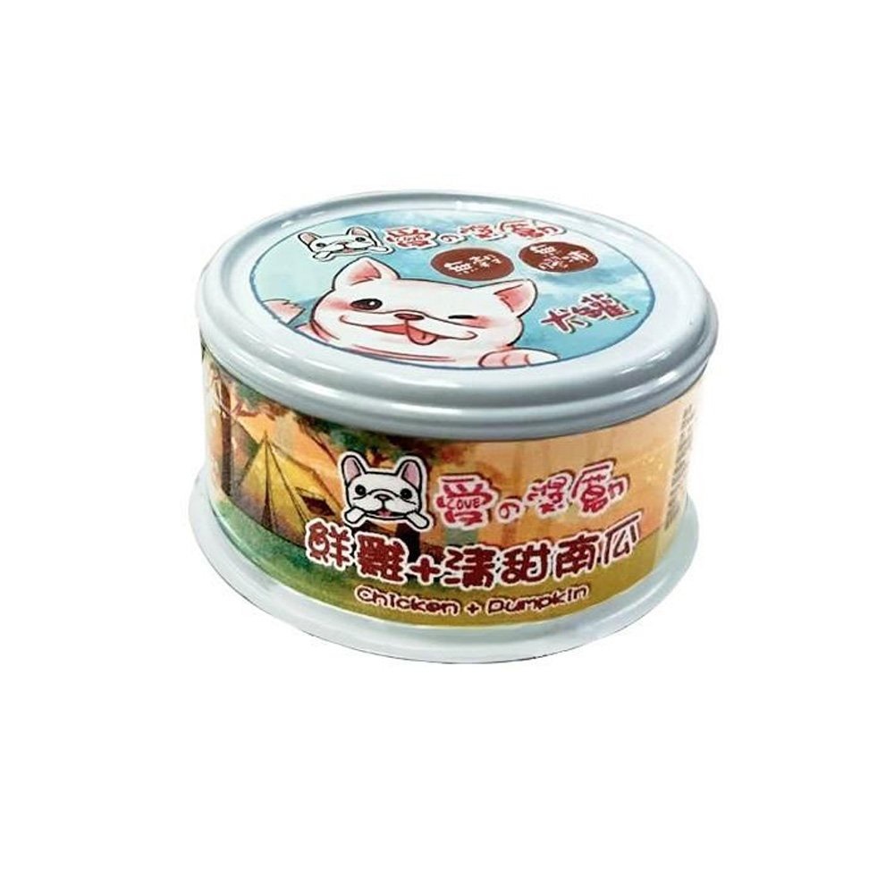 愛的獎勵 無穀犬罐80g 【24罐組】雞高湯添加 無膠凍 肉絲罐 狗罐 狗罐頭『WANG』-細節圖6