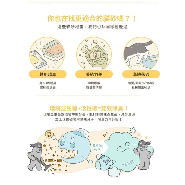 DogCatStar 汪喵星球 益生菌消臭豆腐砂【免運箱裝販售】條型｜米粒型 汪喵豆腐砂 貓砂『WANG』-細節圖6