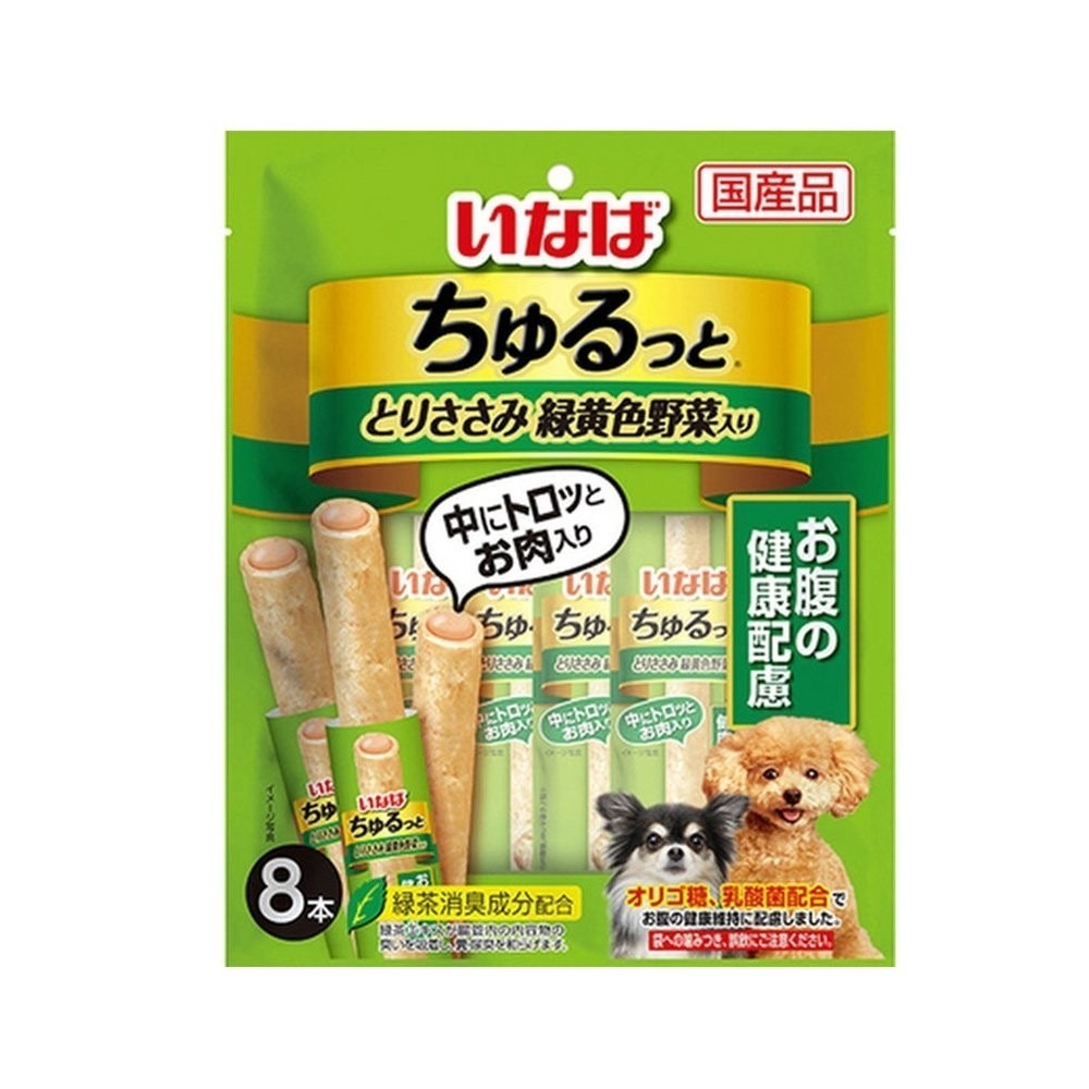 INABA 犬用 啾嚕夾心肉泥棒 8入 犬用零食 肉泥捲心棒 寵物零食 狗零食『WANG』-細節圖6